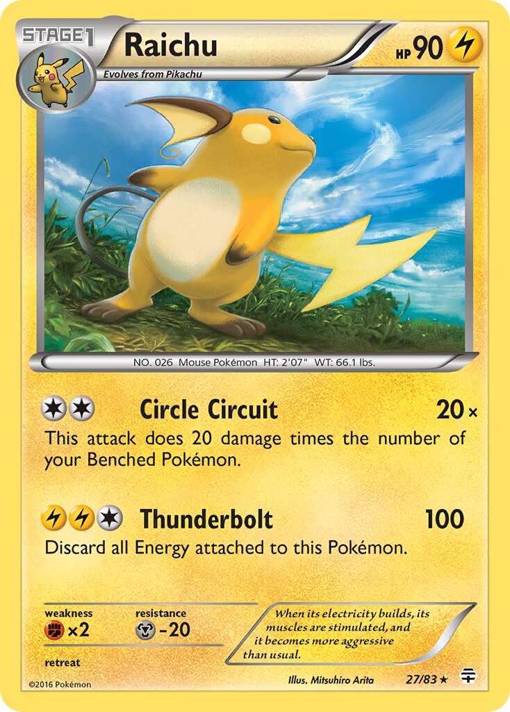 Raichu 027 — Generations (English Pokémon TCG card)