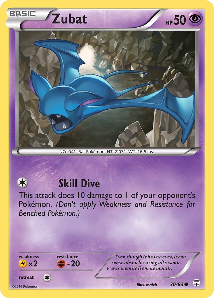 Zubat 030 — Generations (English Pokémon TCG card)