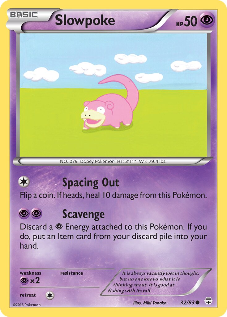 Slowpoke 032 — Generations (English Pokémon TCG card)
