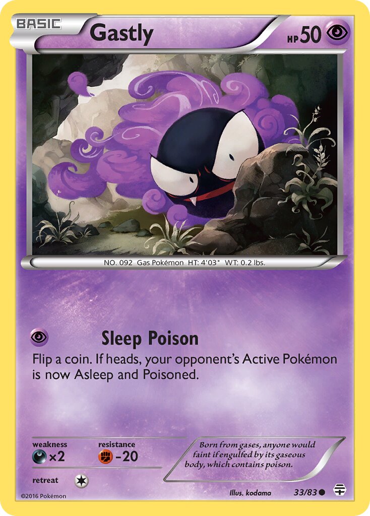 Gastly 033 — Generations (English Pokémon TCG card)