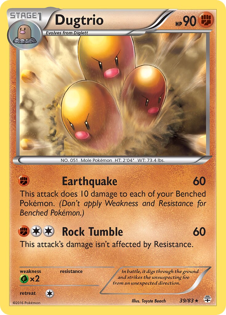 Dugtrio 039 — Generations (English Pokémon TCG card)