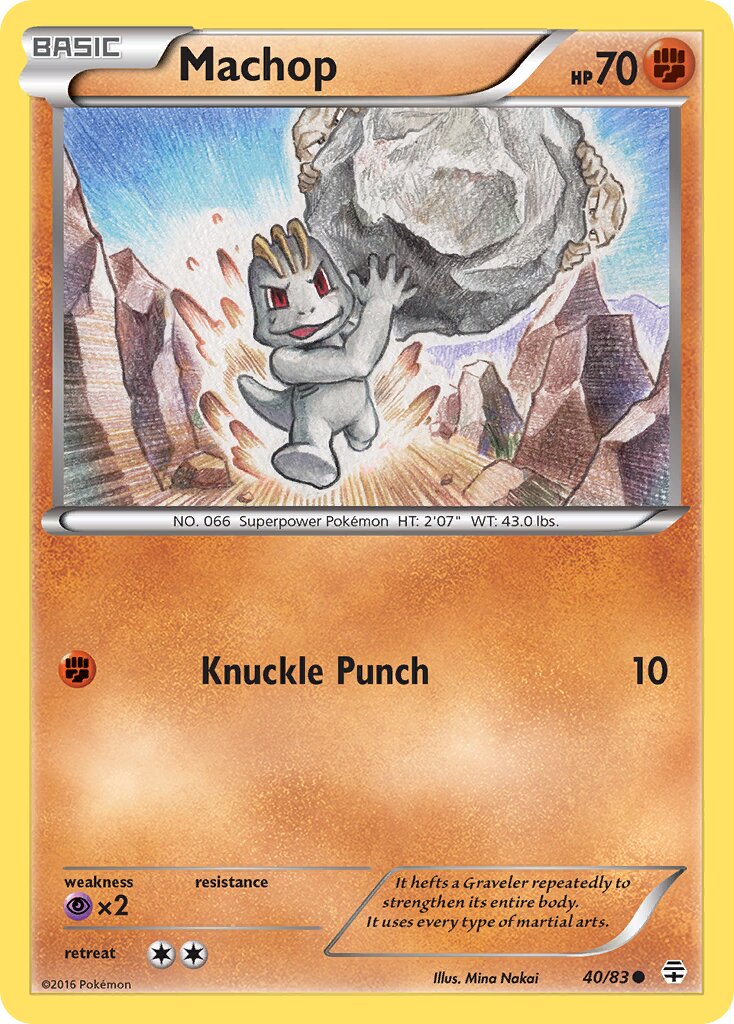 Machop 040 — Generations (English Pokémon TCG card)