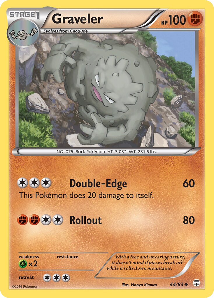 Graveler 044 — Generations (English Pokémon TCG card)
