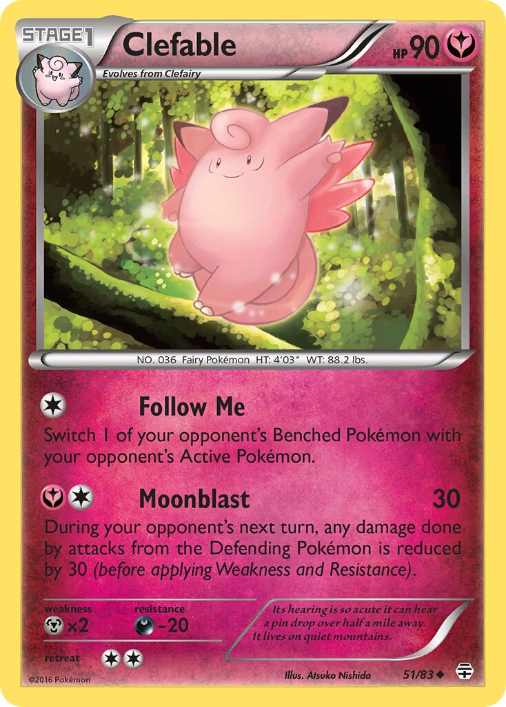 Clefable 051 — Generations (English Pokémon TCG card)