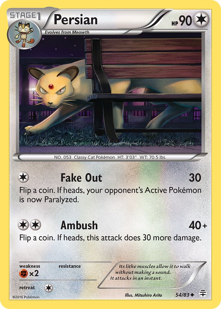 Persian 054 — Generations (English Pokémon TCG card)