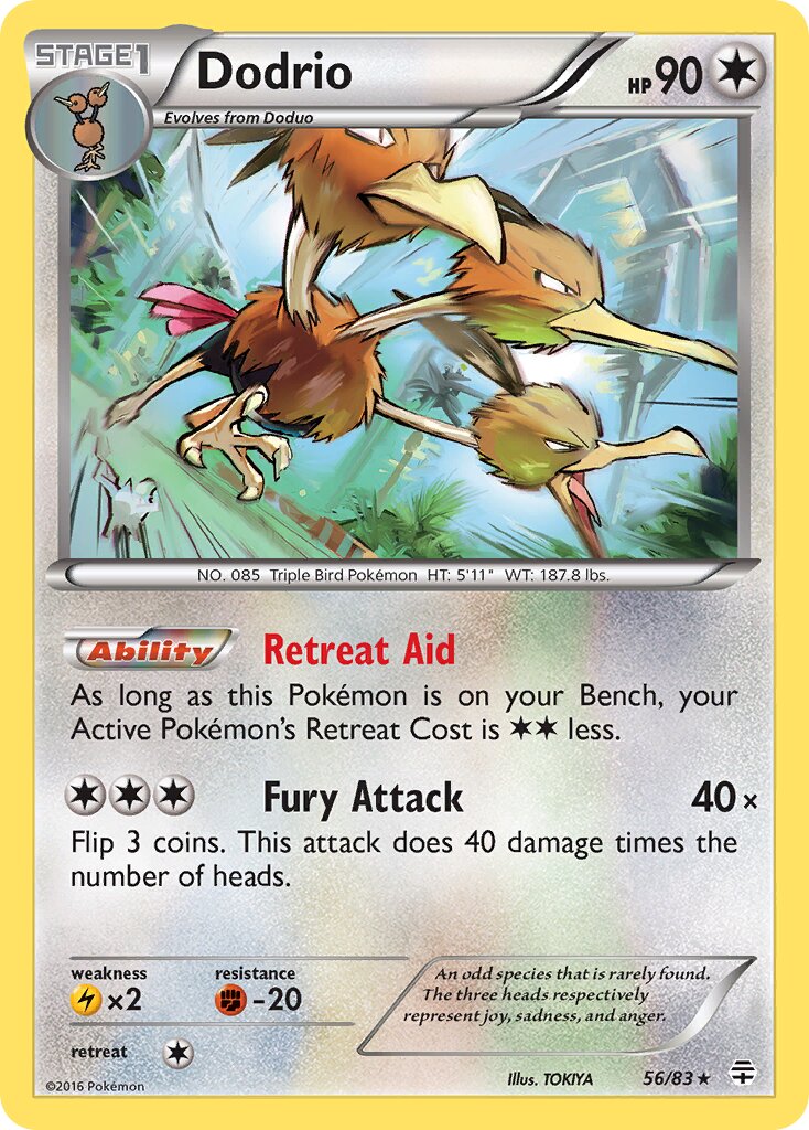 Dodrio 056 — Generations (English Pokémon TCG card)