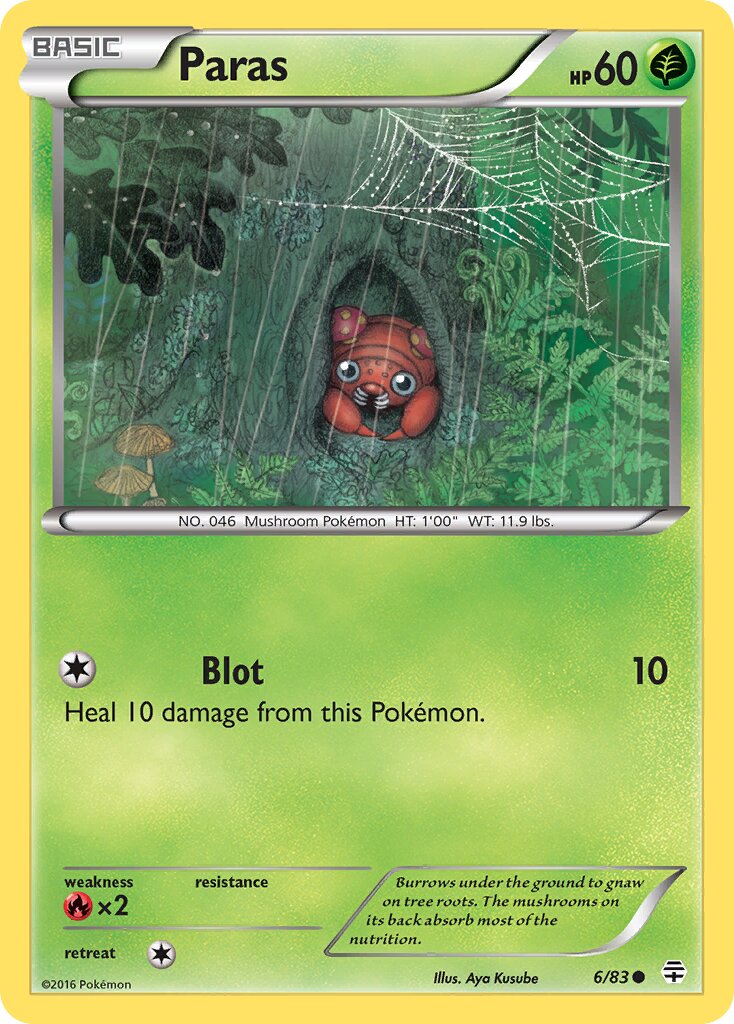Paras 006 — Generations (English Pokémon TCG card)