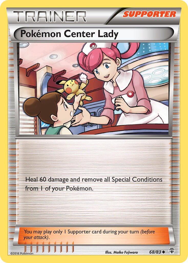 Pokémon Center Lady 068 — Generations (English Pokémon TCG card)