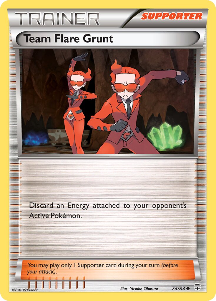 Team Flare Grunt 073 — Generations (English Pokémon TCG card)