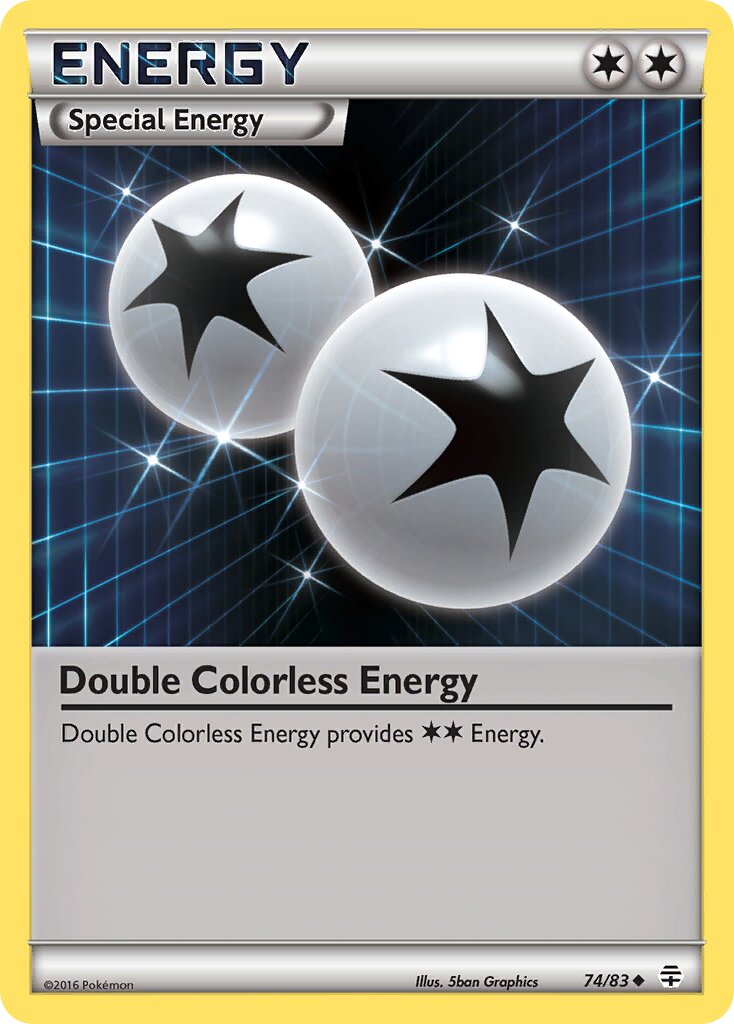 Double Colorless Energy 074 — Generations (English Pokémon TCG card)
