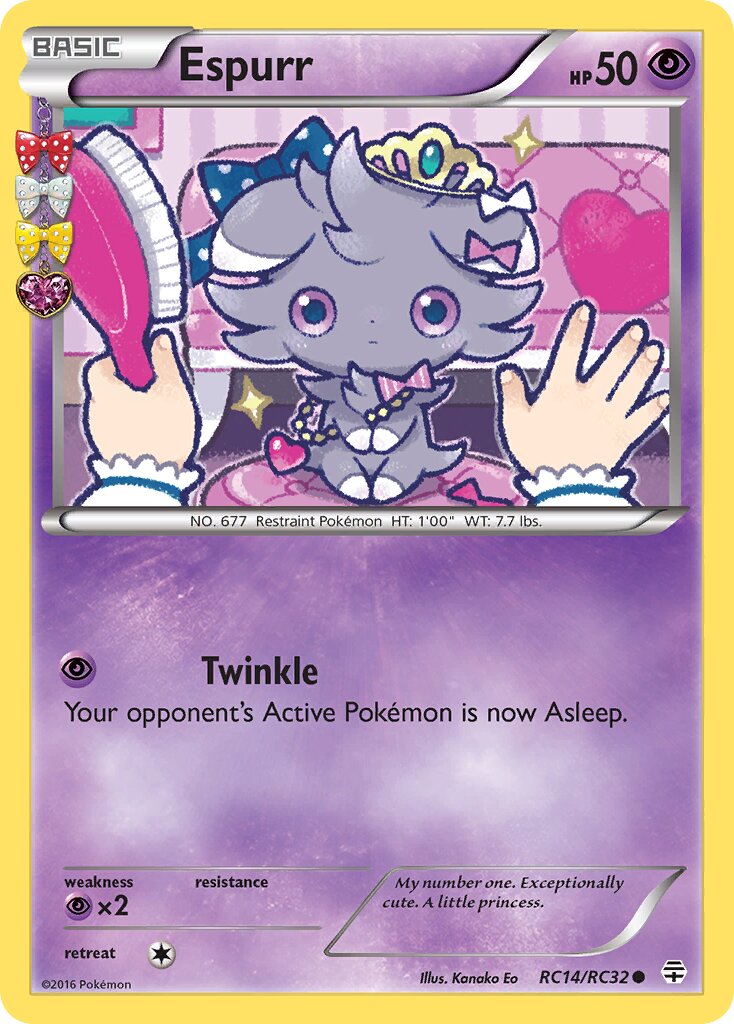 Espurr RC14/RC32 — Generations (English Pokémon TCG card)