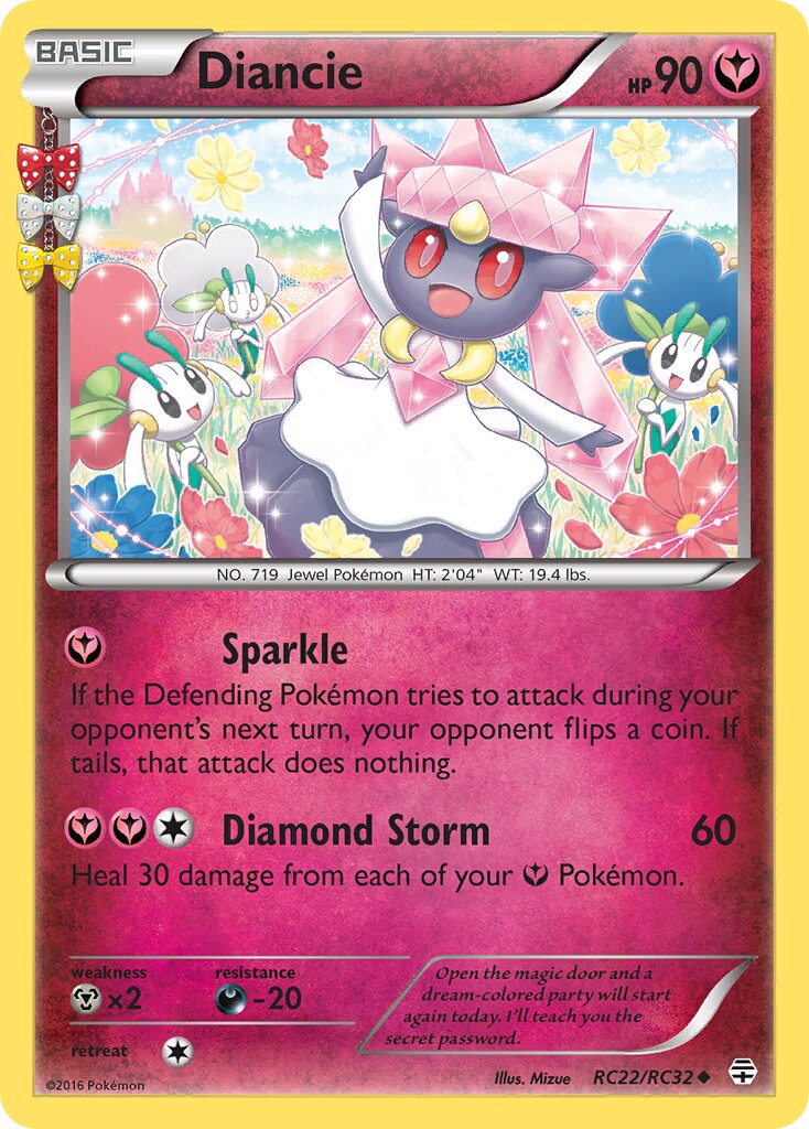 Diancie RC22/RC32 — Generations (English Pokémon TCG card)