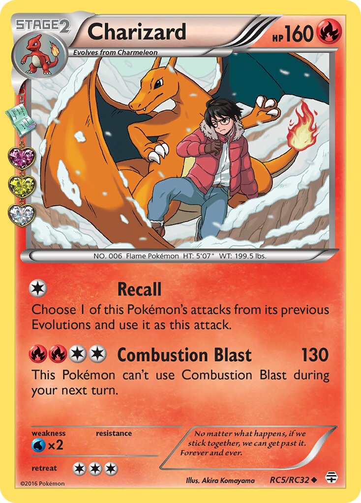 Charizard RC5/RC32 — Generations (English Pokémon TCG card)