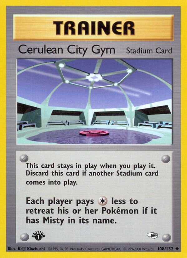 Cerulean City Gym 108/132 — Gym Heroes (English Pokémon TCG card)