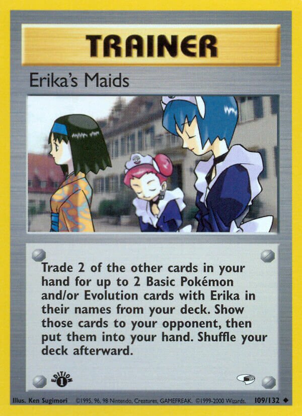 Erika's Maids 109/132 — Gym Heroes (English Pokémon TCG card)