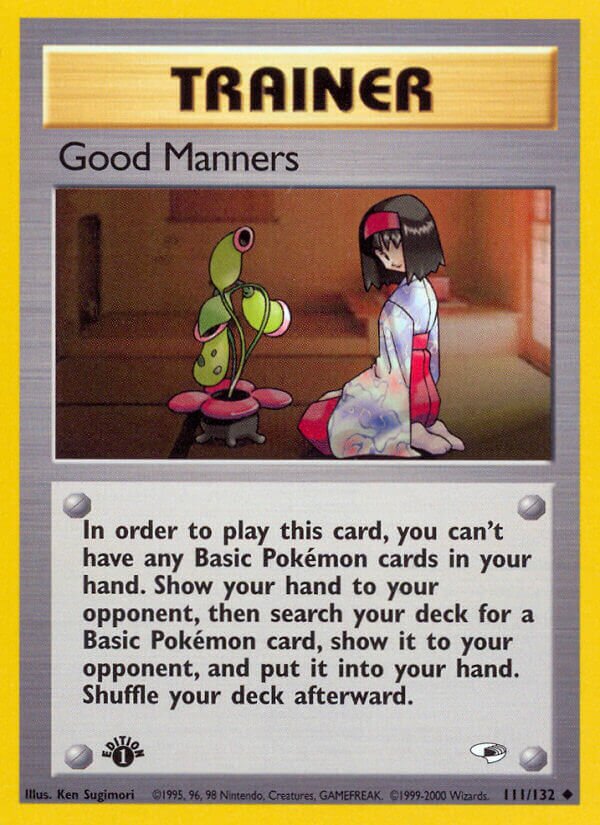 Good Manners 111/132 — Gym Heroes (English Pokémon TCG card)