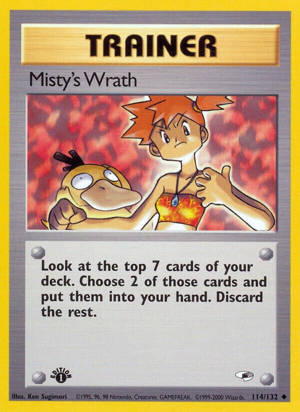 Misty's Wrath 114/132 — Gym Heroes (English Pokémon TCG card)