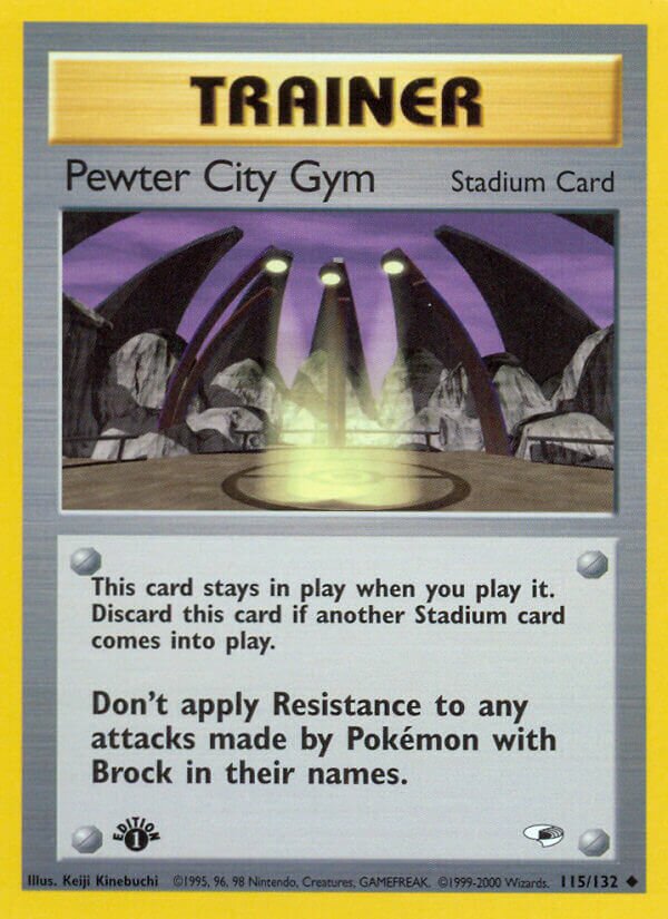 Pewter City Gym 115/132 — Gym Heroes (English Pokémon TCG card)
