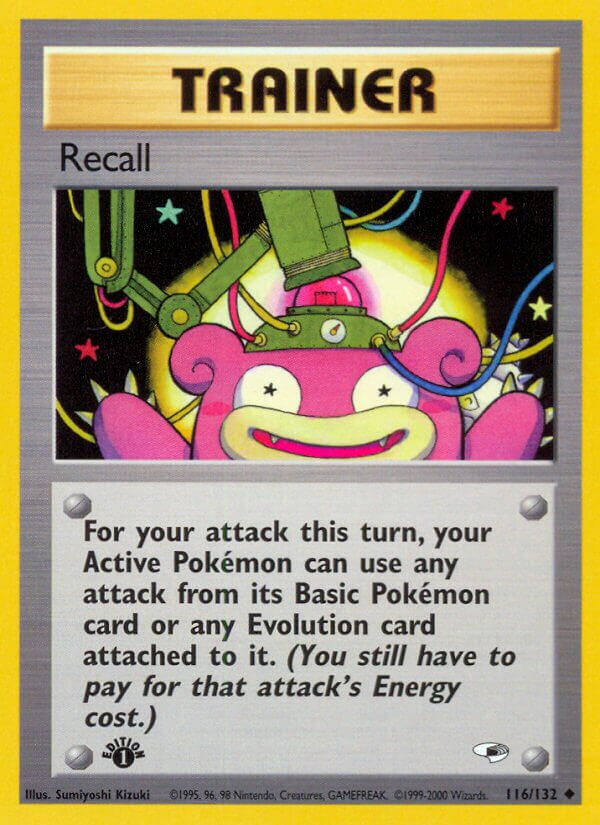 Recall 116/132 — Gym Heroes (English Pokémon TCG card)