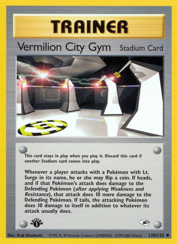 Vermilion City Gym 120/132 — Gym Heroes (English Pokémon TCG card)