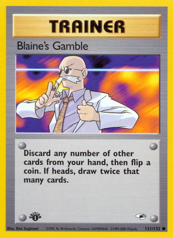 Blaine's Gamble 121/132 — Gym Heroes (English Pokémon TCG card)