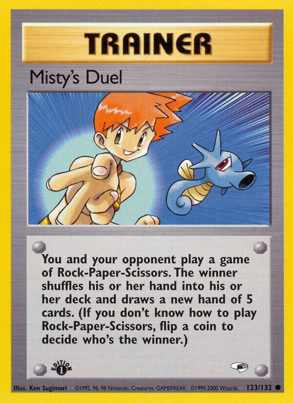 Misty's Duel 123/132 — Gym Heroes (English Pokémon TCG card)