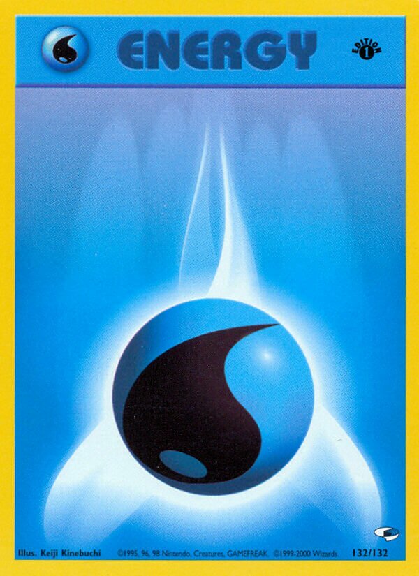 Water Energy 132/132 — Gym Heroes (English Pokémon TCG card)