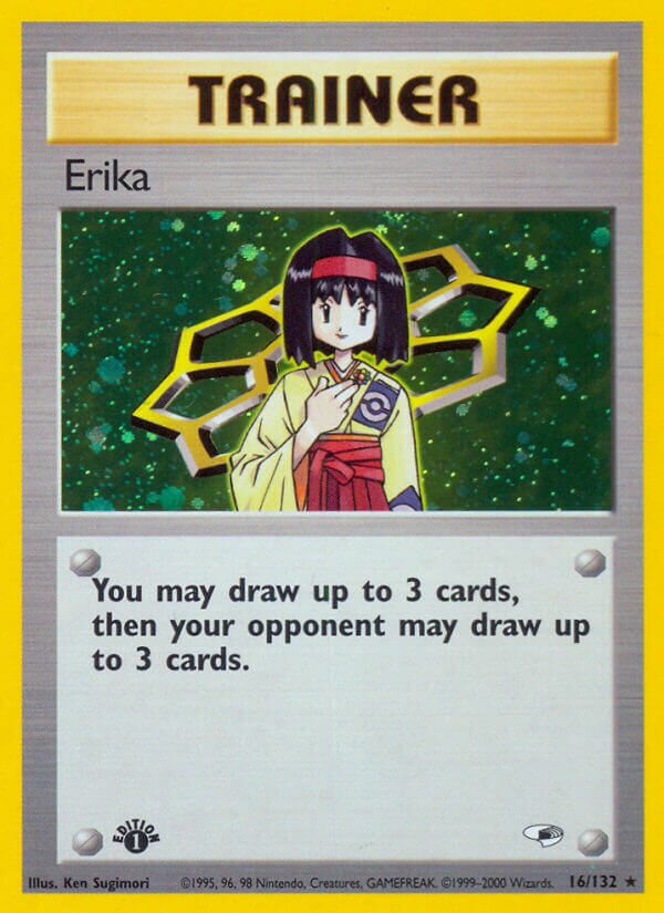 Erika 016/132 — Gym Heroes (English Pokémon TCG card)