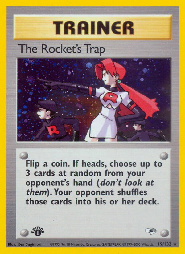 The Rocket's Trap 019/132 — Gym Heroes (English Pokémon TCG card)