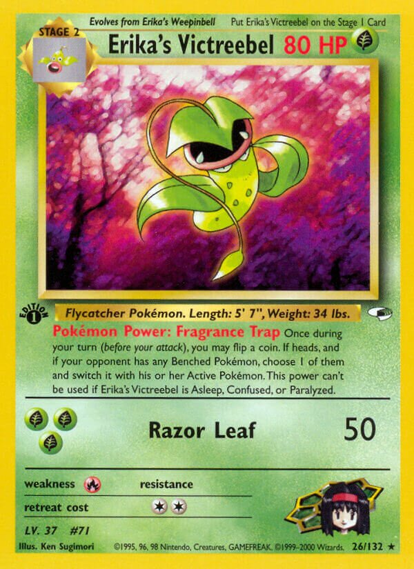 Erika's Victreebel 026/132 — Gym Heroes (English Pokémon TCG card)