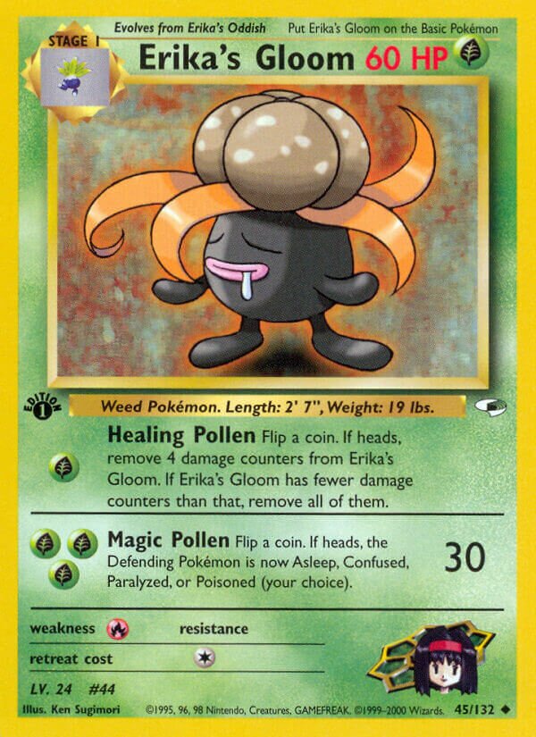 Erika's Gloom 045/132 — Gym Heroes (English Pokémon TCG card)