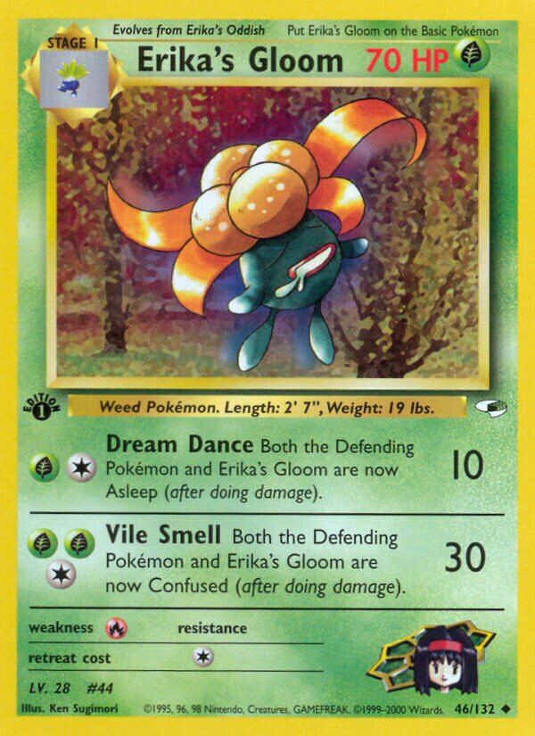 Erika's Gloom 046/132 — Gym Heroes (English Pokémon TCG card)