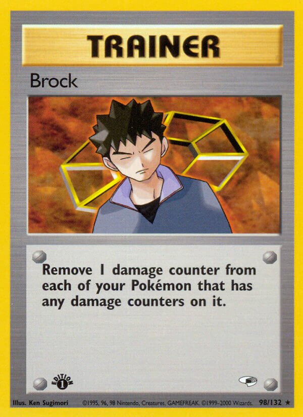 Brock 098/132 — Gym Heroes (English Pokémon TCG card)