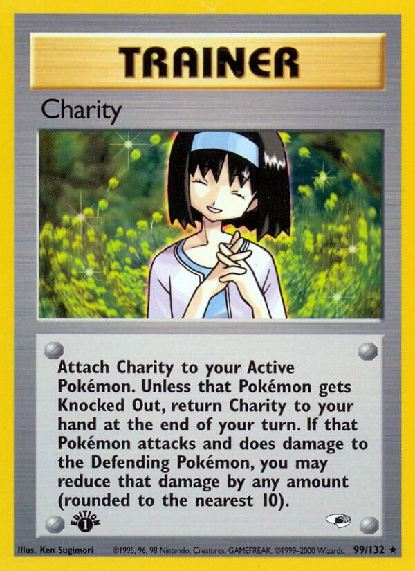 Charity 099/132 — Gym Heroes (English Pokémon TCG card)