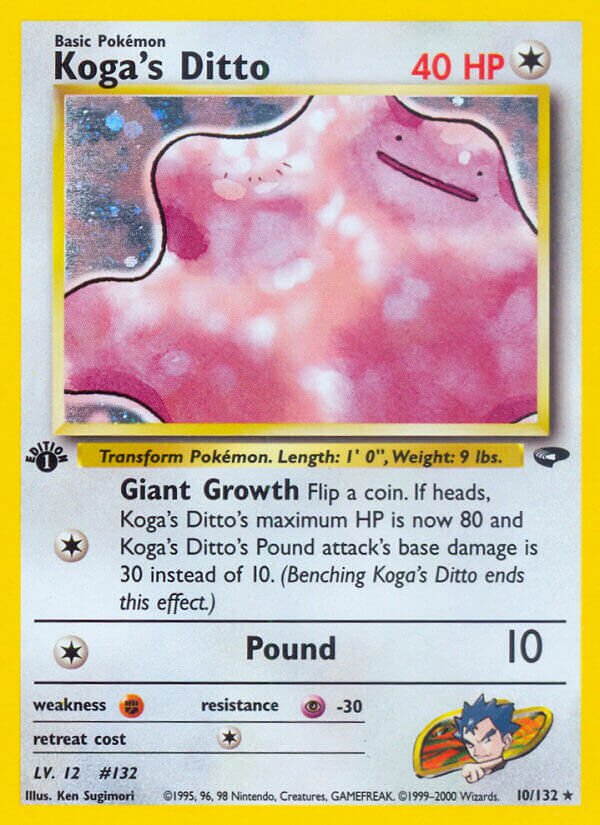 Koga's Ditto 010/132 — Gym Challenge (English Pokémon TCG card)