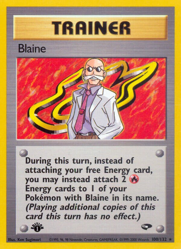 Blaine 100/132 — Gym Challenge (English Pokémon TCG card)