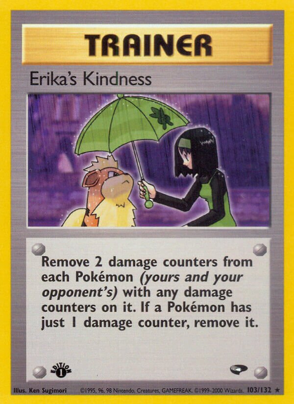 Erika's Kindness 103/132 — Gym Challenge (English Pokémon TCG card)