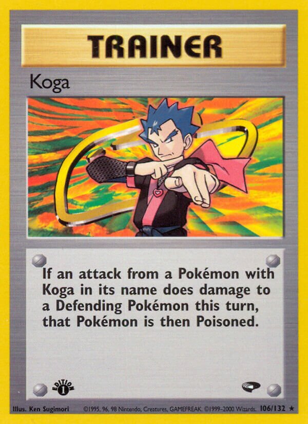 Koga 106/132 — Gym Challenge (English Pokémon TCG card)