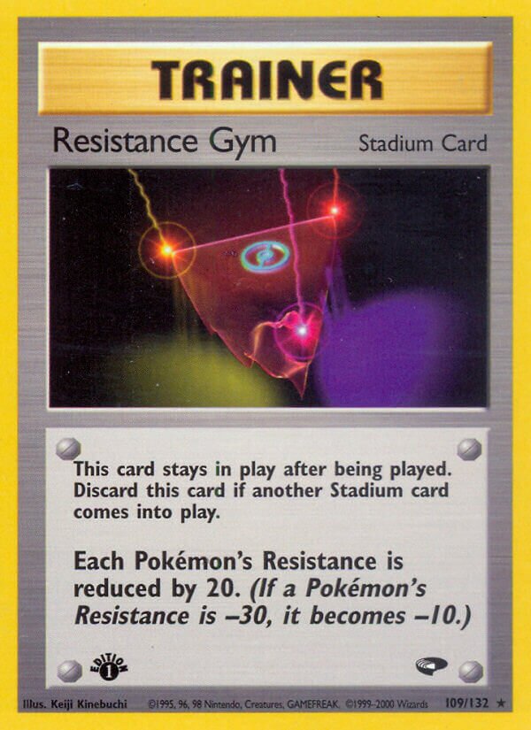 Resistance Gym 109/132 — Gym Challenge (English Pokémon TCG card)