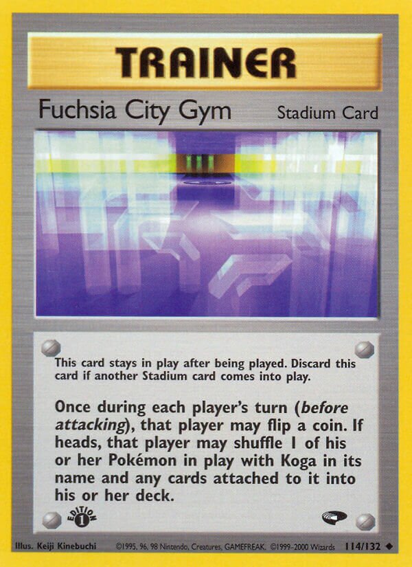 Fuchsia City Gym 114/132 — Gym Challenge (English Pokémon TCG card)