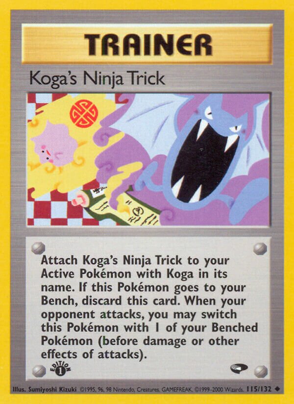 Koga's Ninja Trick 115/132 — Gym Challenge (English Pokémon TCG card)