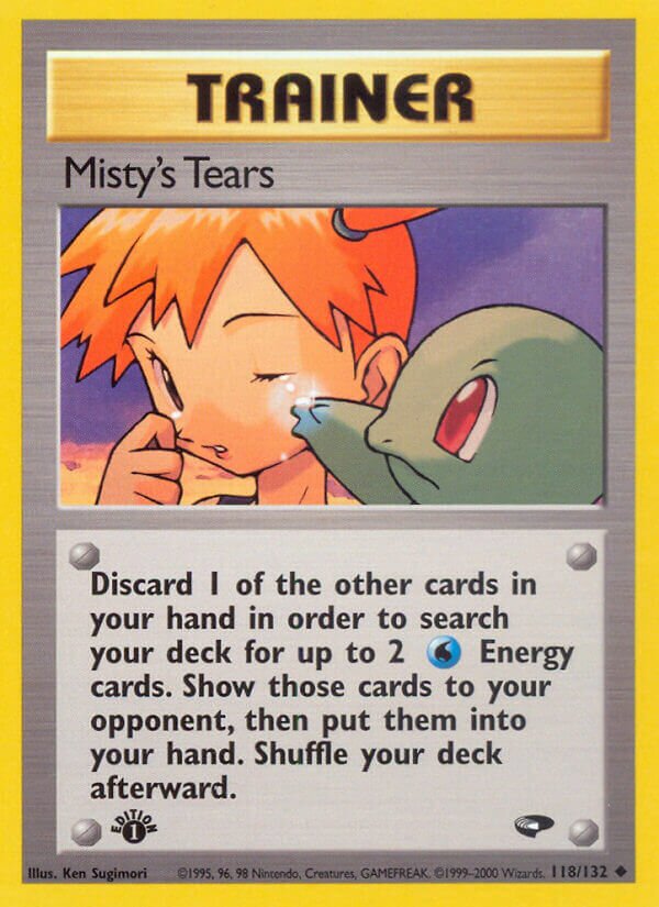 Misty's Tears 118/132 — Gym Challenge (English Pokémon TCG card)