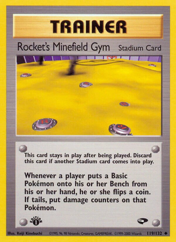 Rocket's Minefield Gym 119/132 — Gym Challenge (English Pokémon TCG card)