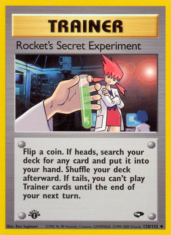 Rocket's Secret Experiment 120/132 — Gym Challenge (English Pokémon TCG card)