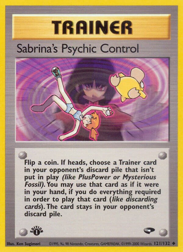 Sabrina's Psychic Control 121/132 — Gym Challenge (English Pokémon TCG card)