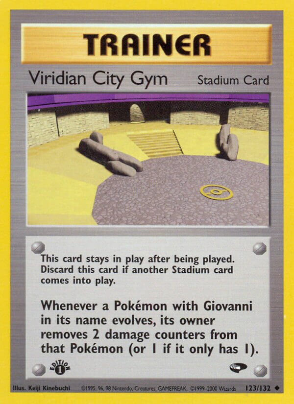 Viridian City Gym 123/132 — Gym Challenge (English Pokémon TCG card)
