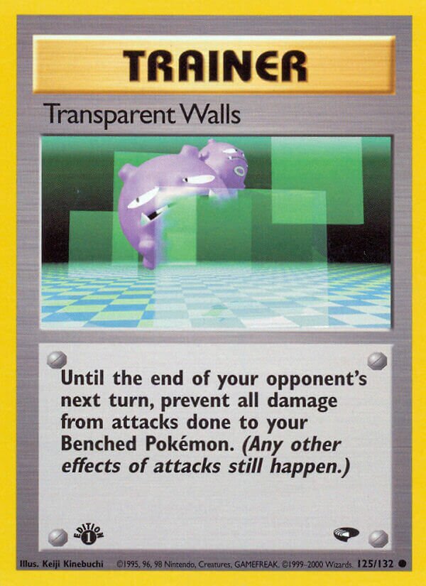 Transparent Walls 125/132 — Gym Challenge (English Pokémon TCG card)