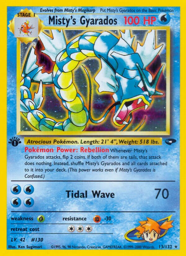 Misty's Gyarados 013/132 — Gym Challenge (English Pokémon TCG card)