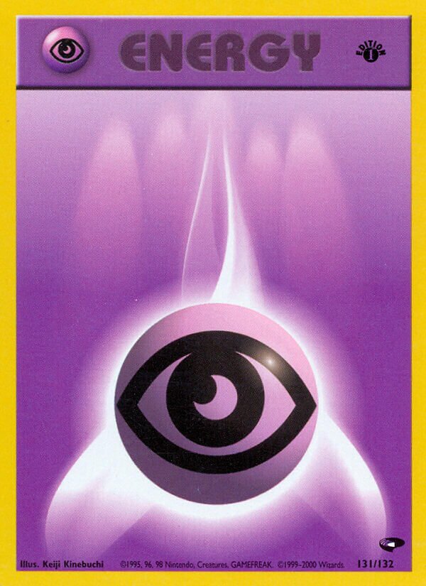 Psychic Energy 131/132 — Gym Challenge (English Pokémon TCG card)