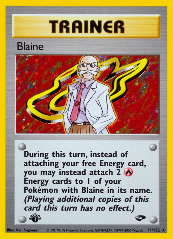 Blaine 017/132 — Gym Challenge (English Pokémon TCG card)